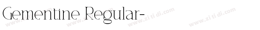 Gementine Regular字体转换